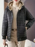 Damenmantel Jacke mit Steppung, wärmender Kapuze und dickem Futter